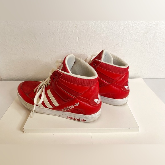 Adidas EVH 791004 High Top Athletic Shoe Sneakers - Red - Picture 3 of 6